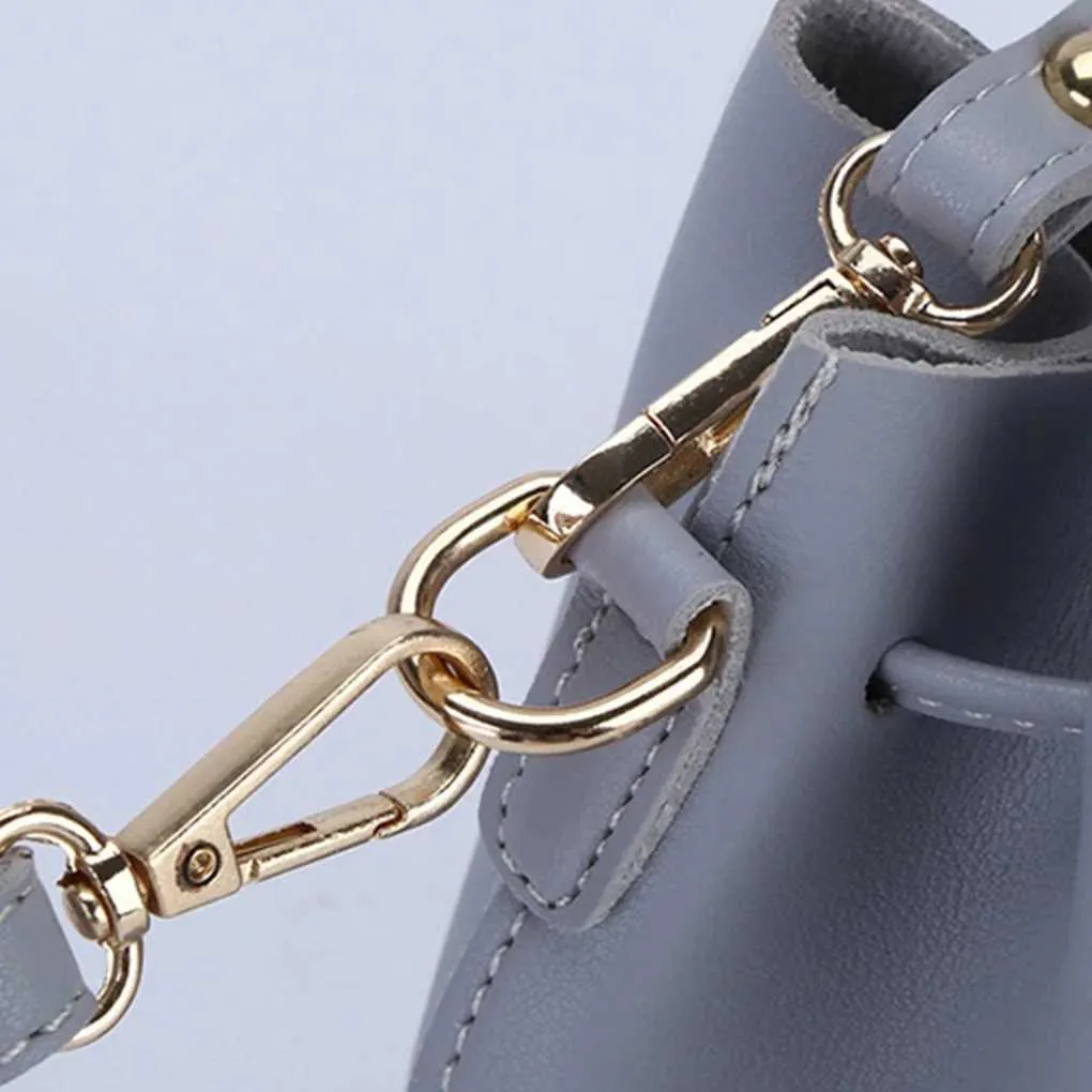 Fashion PU Leather Tassel Drstring Crossbody Kwastje Emmer Handtas Women Solid Color Shoulder Bag SmallC241103_voghion.com