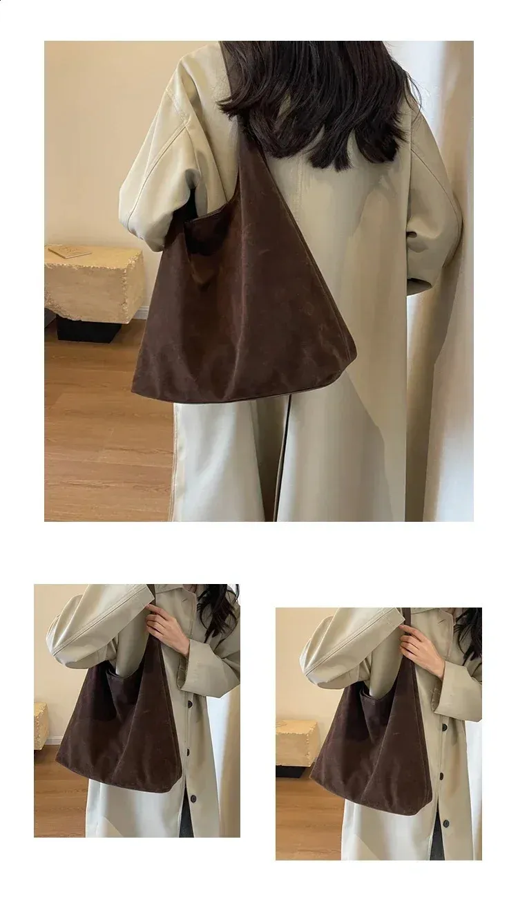 Hochwertige, weiche Taschen, hautfreundlich, Veet 2024, Magnetschnalle, große Kapazität, modische Damen-Umhängetasche 240829_voghion.com