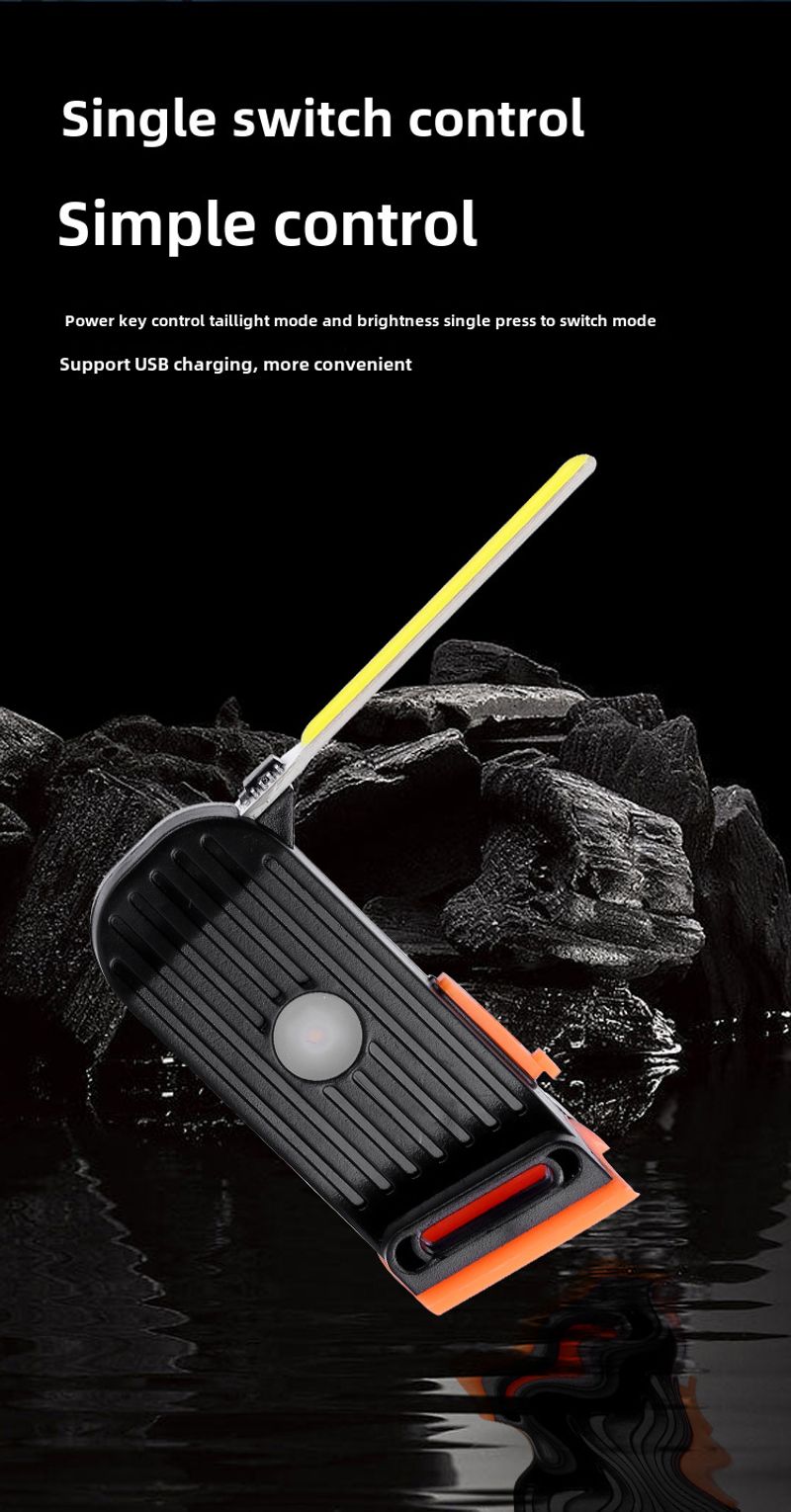 Éjszakai kerékpáros vízipilóta hátsó lámpák Éjszakai lovaglásbiztonság Mountain Bike Magas figyelmeztető lámpa_voghion.com