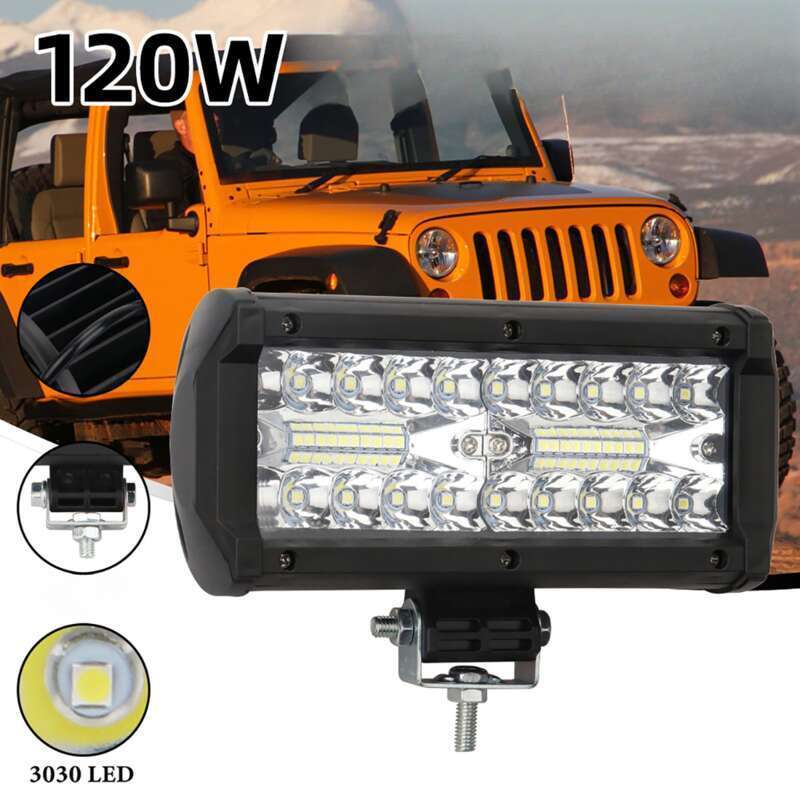 Yeni Yüksek Parlaklık Üç Sıra 120w Plastik Yarı Alüminyum Çalışma Şeridi Lig Off-road Araç Tavan Ön Tamponu İçin_voghion.com