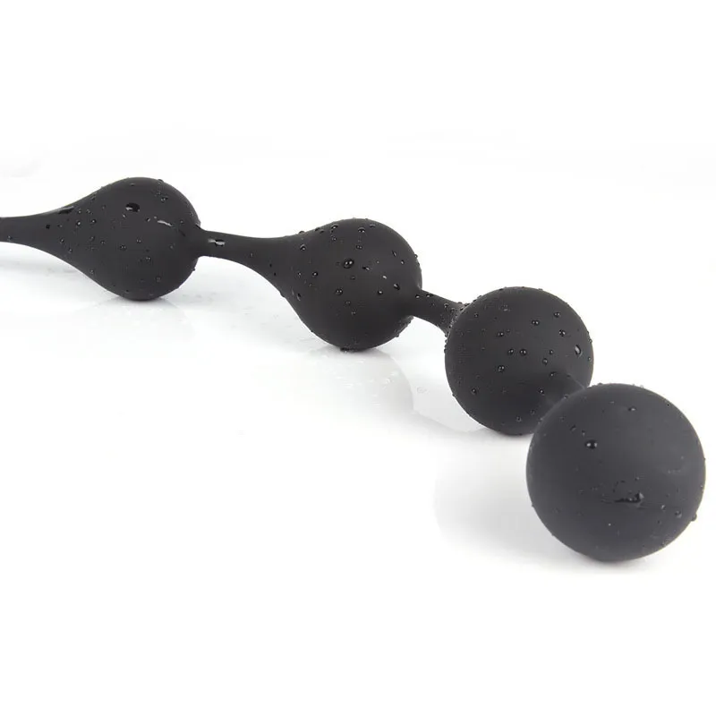 Juguetes anales de silicona con cuentas grandes, tapón sexual largo, anales, bolas, dilatador de ano, extensor, masajeador de próstata para Gay M_voghion.com