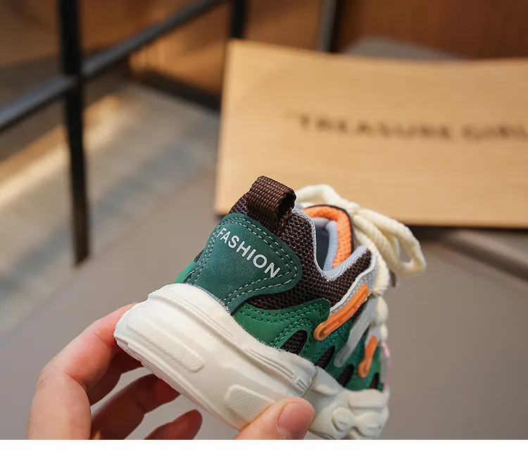 Scarpe sportive per bambini, da ginnastica, per bambini, per bambini e bambine, casual, in rete, alla moda, per la scuola, da corsa, nuove, taglie morbide_voghion.com