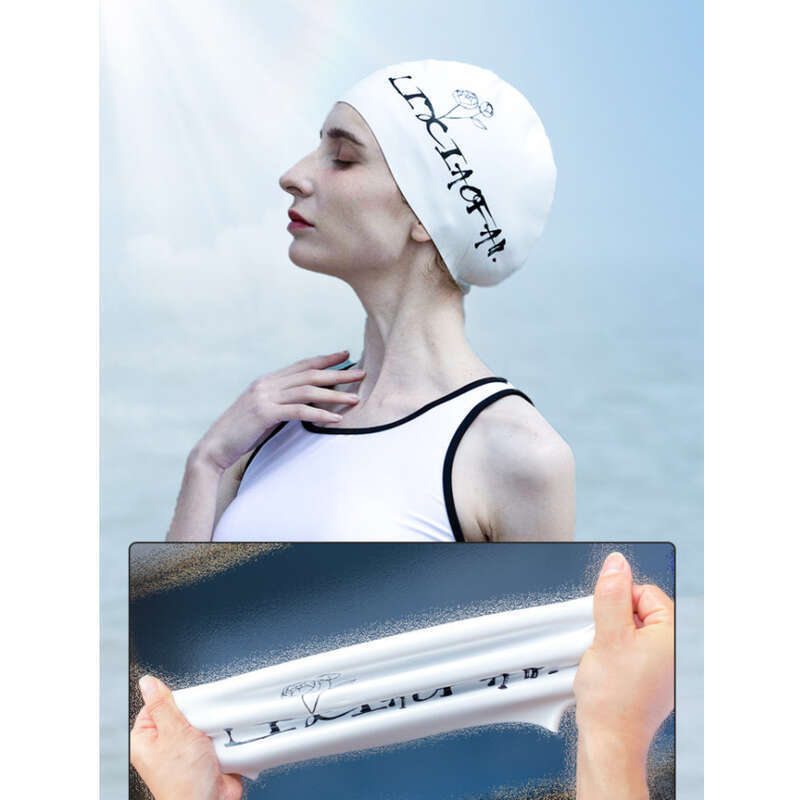 【 Hot Selling In The Store 】 Soft Head Cartoon Adult Female Long Hair Student Fashion Waterproof Silicone Male Cap_voghion.com