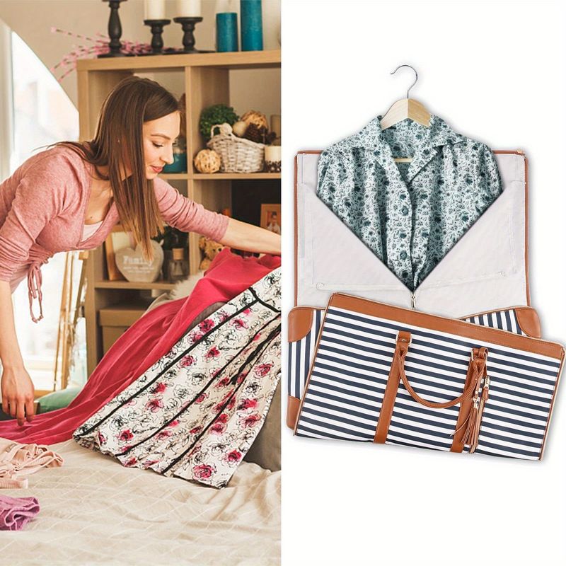 Neue faltbare Reisetasche für Damen, multifunktionale wasserdichte Aufbewahrungstasche großem Fassungsvermögen,_voghion.com