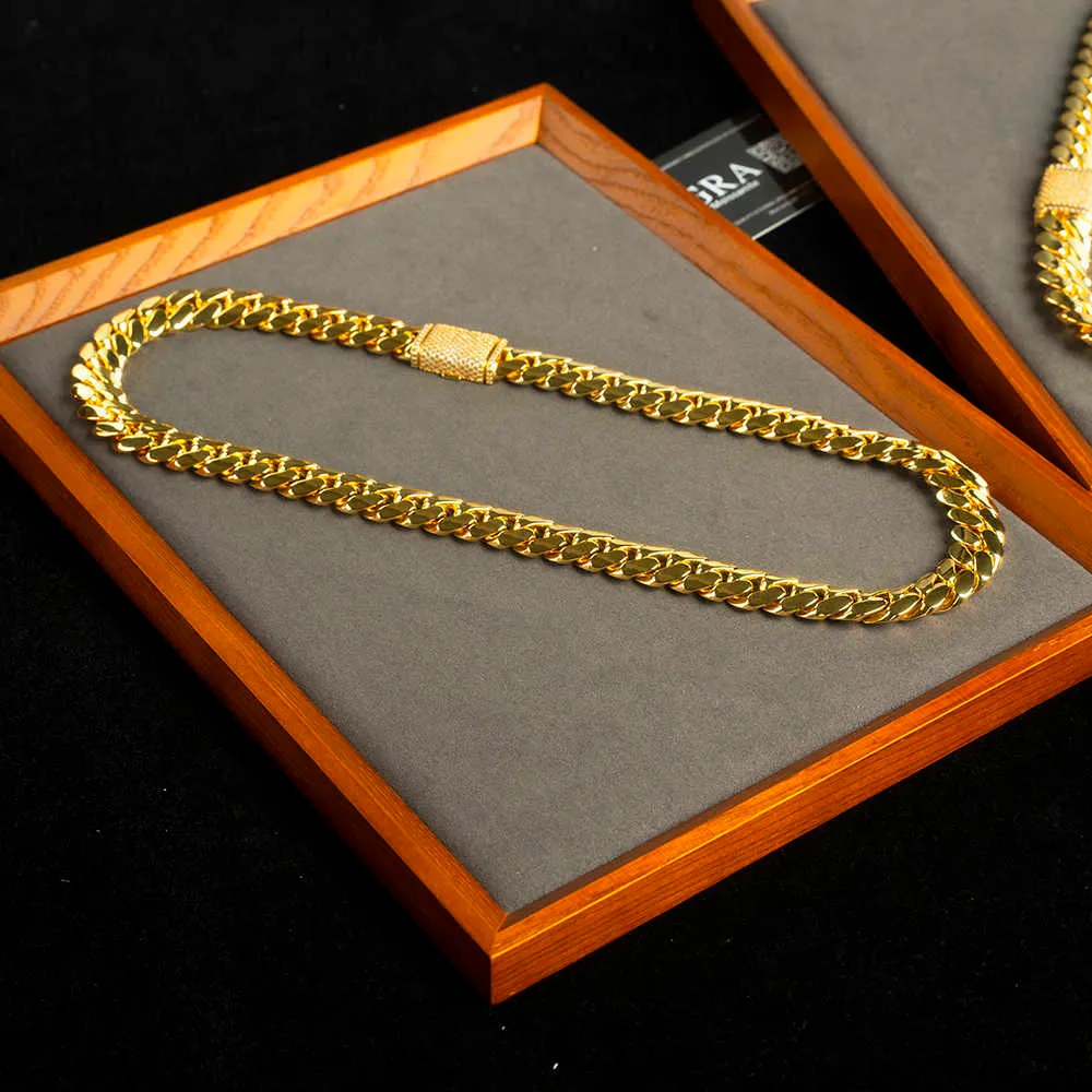 Gargantilla con eslabones personalizados, collar de cadena cubana Miami de oro de 20 mm_voghion.com