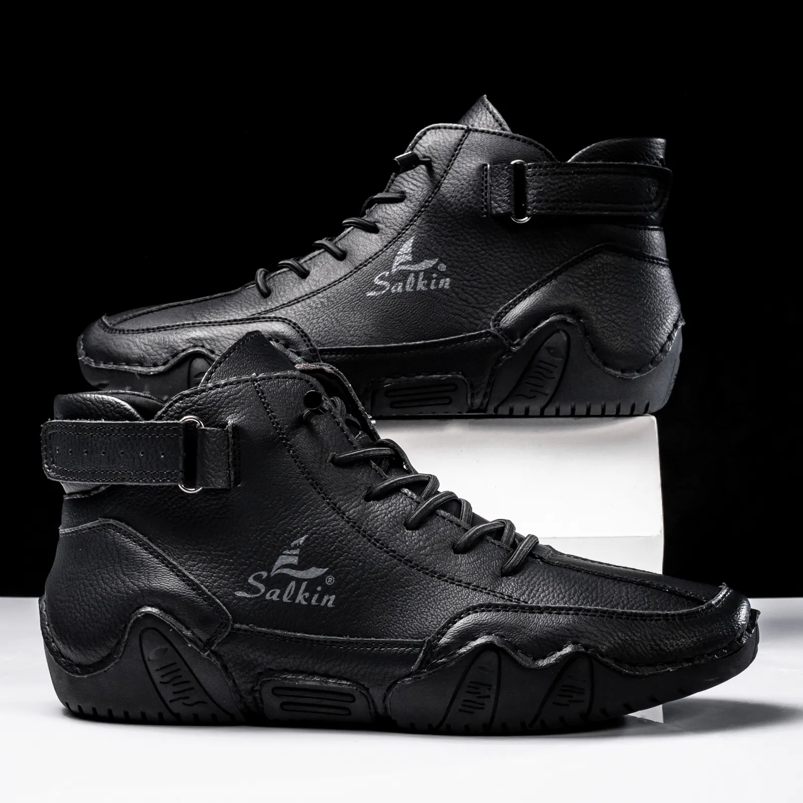 Nuovo 2024 Design fatto a mano Sneakers Uomo Outdoor Casual Pelle Uomo Scarpe Stivaletti Traspirante Vendita calda_voghion.com