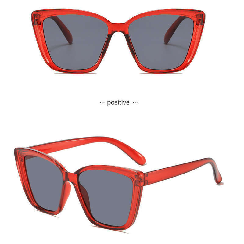New High-end Concave Shaped Cat Eye Sunglasses, Instagram Fashion, Generous Frame, Square Shape_voghion.com