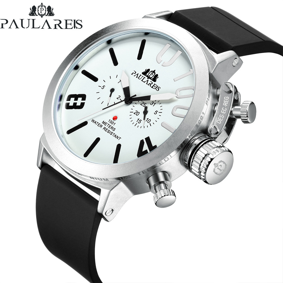 Fully Automatic Mechanical Multifunctional Rubber Belt Large Men’s Watch AUTOMATIC WATCH