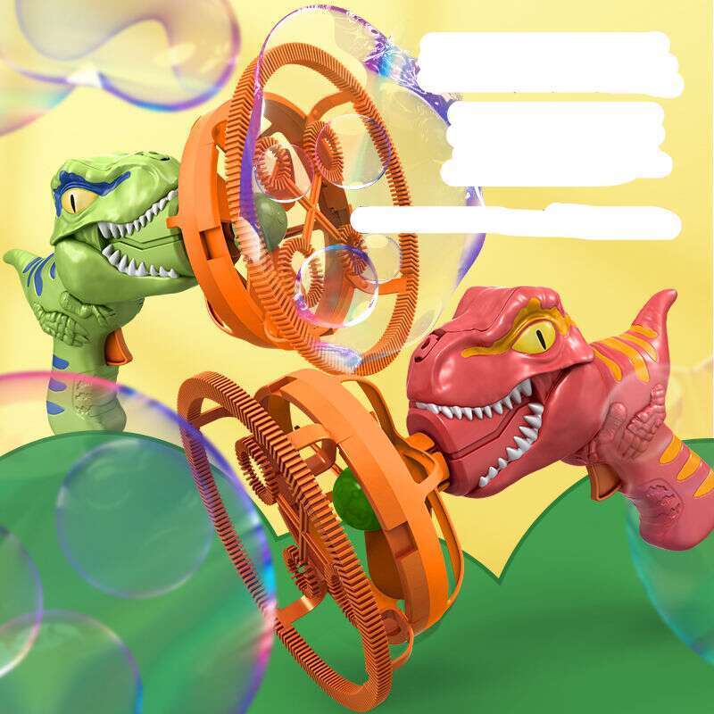 【 96% Positive Review Rate 】 New Electric Internet Famous Gun, Children's Handheld Automatic Bubble Machine, Dinosaur_voghion.com
