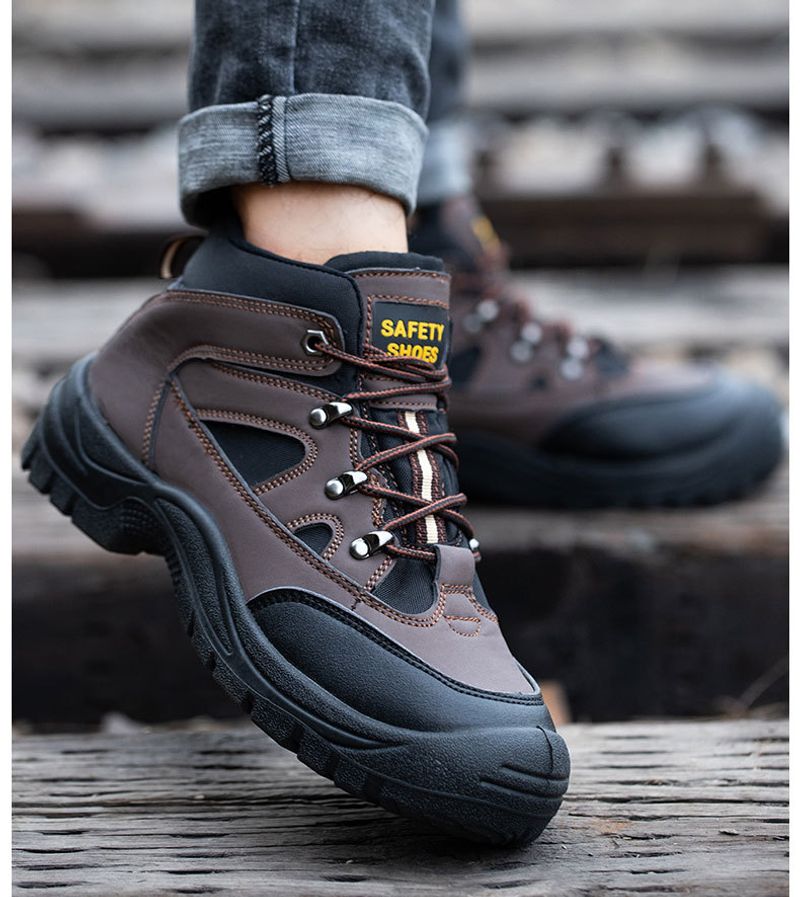 Caual Non Slip Boot For Men Anti-puncture Steel With Toe Cap Work Sneaker Male Indetructible Shoe Women Safety_voghion.com