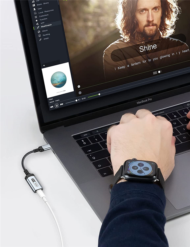 Type C To Lightning Audio Adapter for IPad Pro Air 2022 Air 4 7 8 Mini 6 MacBook Air USB C To IOS Headphone Call Converter Cable_voghion.com