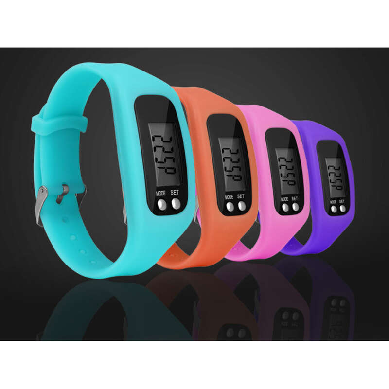 Silicone Wristband Multifunctional Pedometer Sports LED Electronic Watch Special Offer_voghion.com
