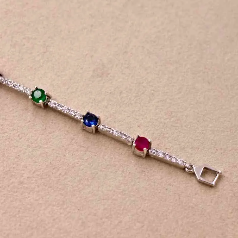 Jewelry Accessories Fashion Bracelets for Women Wedding Anniversary Birthday Gift Gold Color Red Green Zircon_voghion.com