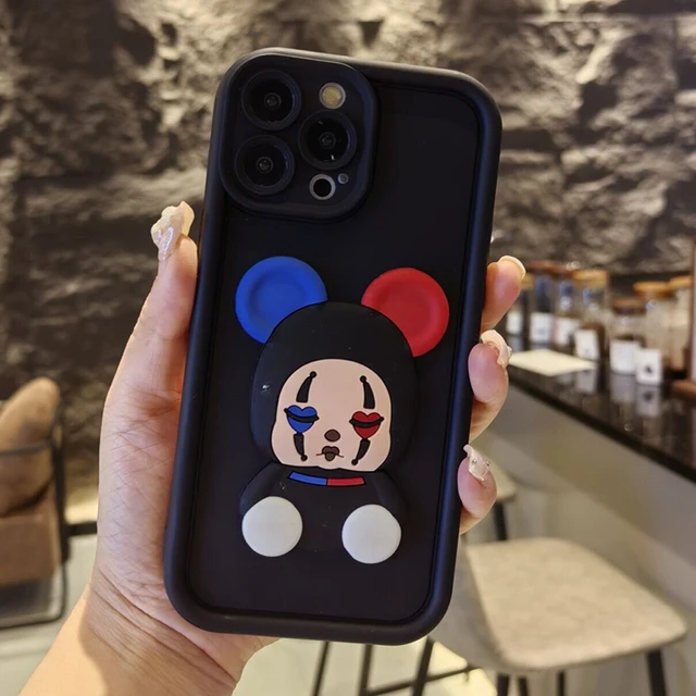A15 A35 A55 Cute 3D Bear Cartoon Silicone Case For Samsung Galaxy S24 Ultra S21 S22 S23 Fe Plus A14 A13 A34 A54 A53 Soft_voghion.com