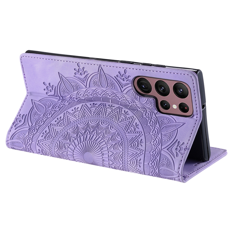 Strong Magnetic Wallet Case with Card Slot S22 S21 S20 S10 S9 Stand Flip Leather Cover for S24 S23 Ultra S23FE_voghion.com