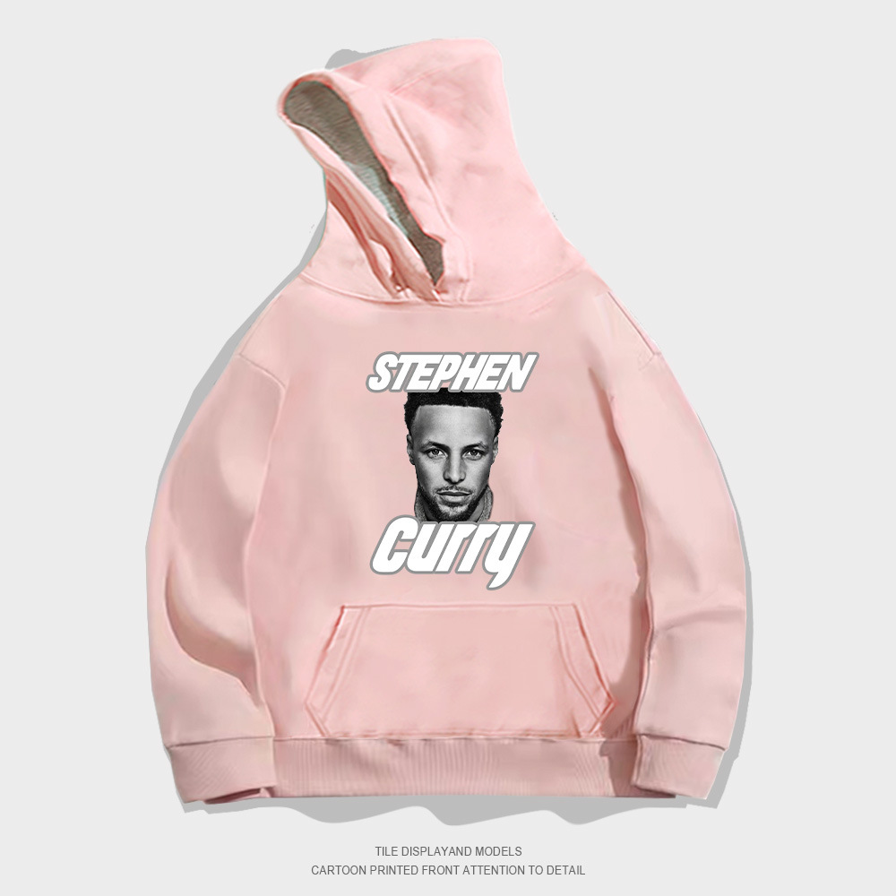 Felpa con cappuccio a Y con giacca sportiva da stella da basket a maniche lunghe alla moda in stile americano Curry_voghion.com