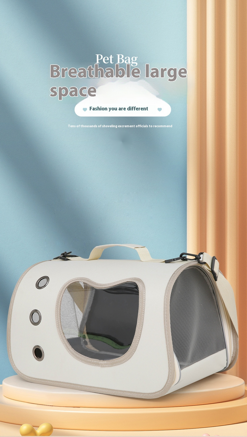 Haustiertasche, tragbare Tasche zum Ausgehen, Umhängetasche fürs Auto, kleine Hunde, atmungsaktiv, große Kapazität,_voghion.com