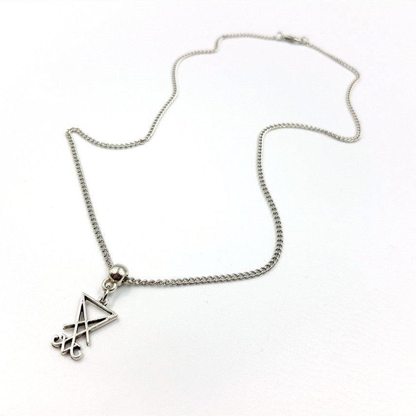 Halsketten Gothic Siegel Geschenk Symbol winzige süße L Anhänger Halskette_voghion.com