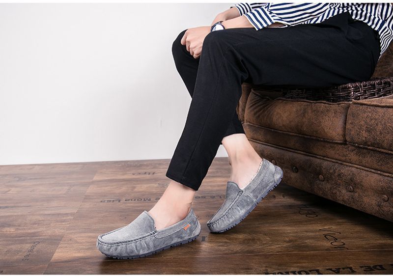 501-3 Wanter Männer Bean Cotton Driving Low-Top Mid-Mouth Flip-On waarm flaach Casual Liederschuhe mat Veet_voghion.com