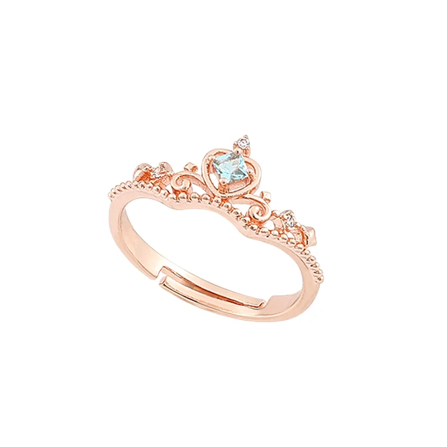 Hot sales Princess Collection Adjustable Rings Snow White Cinderella Ariel Cartoon Jewelry Ring Designer Wedding Brand Accessories_voghion.com