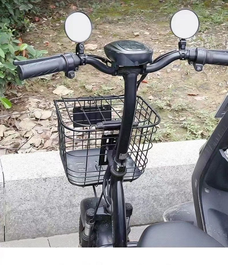 Bicicleta, espelho retrovisor universal grande angular convexo pequeno espelho de marcha ré, bicicleta elétrica de montanha, espelho reflexivo_voghion.com