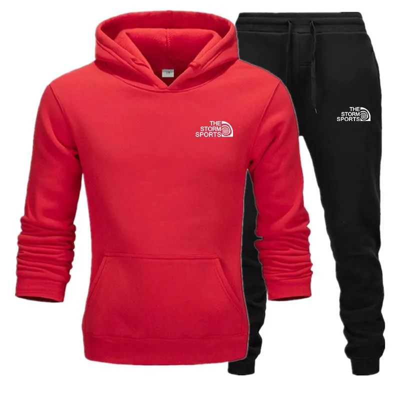 Zweiteiliges Set der Marke Tracuits für Herren mit Reißverschlussjacke, Jogginghose, Jogginganzug, Tracuit für Herren, Sportbekleidung, Kapuzenpullover, Hose, Herrenoberteil_voghion.com