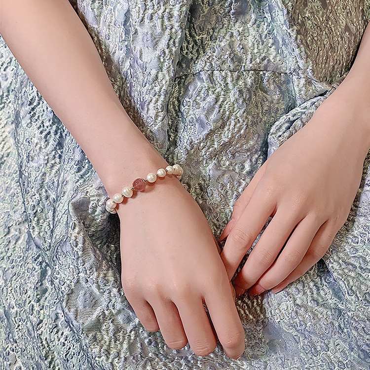 Bracelet en cristal de perles naturelles pour femmes, bijoux fantaisie, bracelet pour femmes_voghion.com