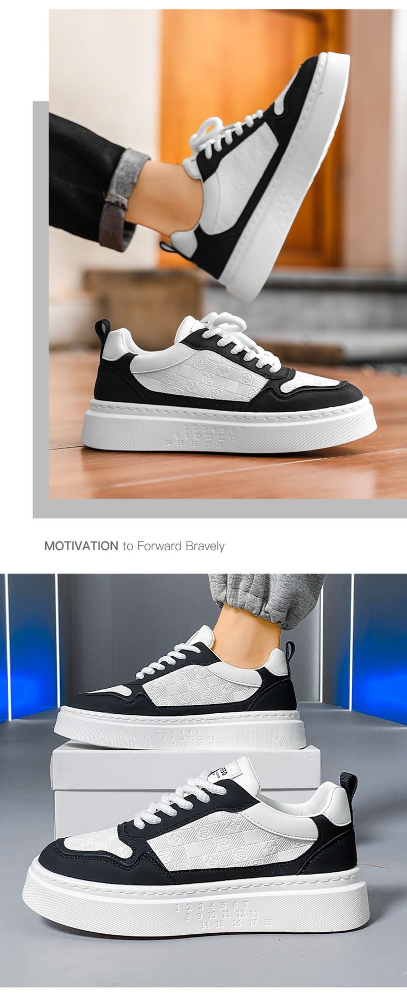 Nieuwe sneakers voor studenten Lichte veterschoenen voor casual gebruik_voghion.com