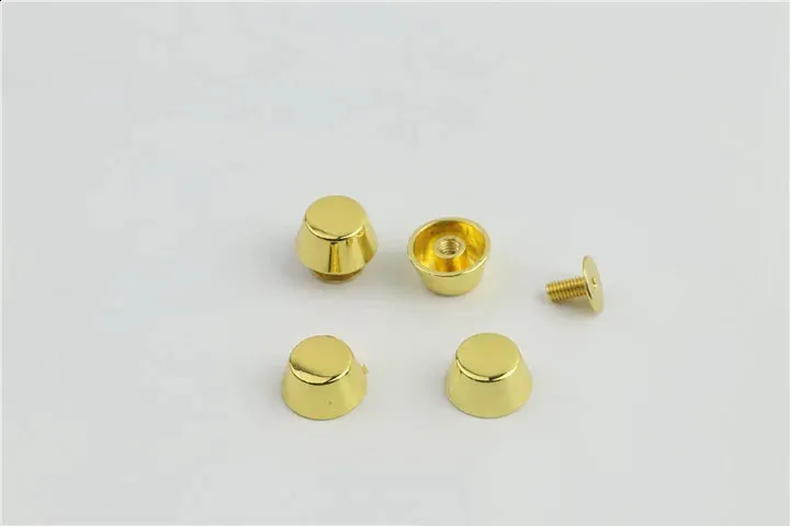20 set di borse in pelle di alta qualità in metallo color oro rosa con fondo protettivo per piedini, chiodi, cintura, bottone a vite_voghion.com