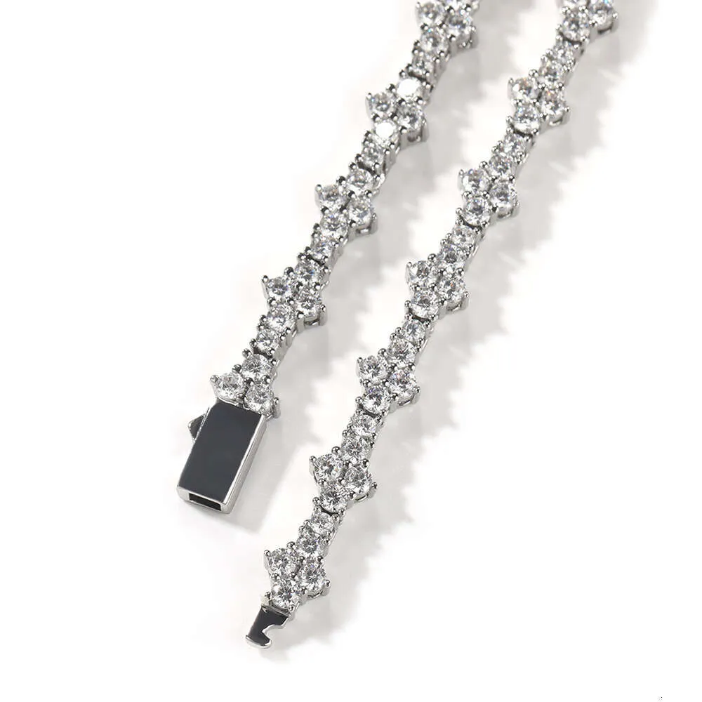 Collana Hip Hop da uomo con fibbia a molla personalizzata, con catena, gioiello GRA Moissanite, diamanti, oro e argento Sterling_voghion.com