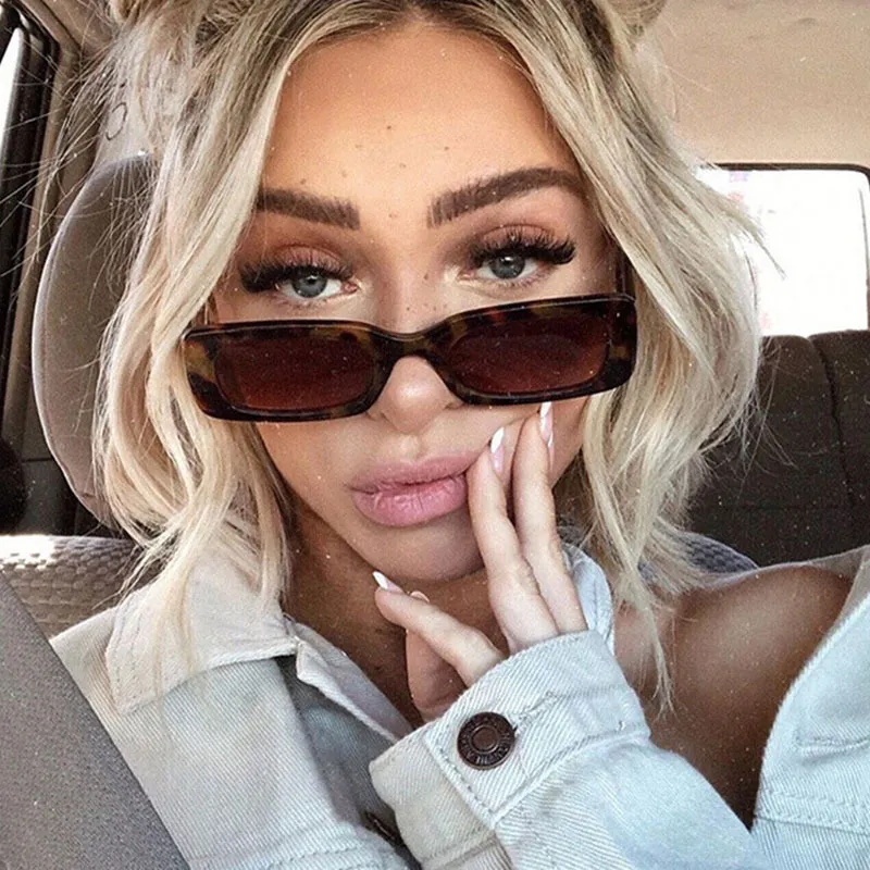 Designer Vintage Oval Sunglasses For Women Small Rectangle Glasses_voghion.com