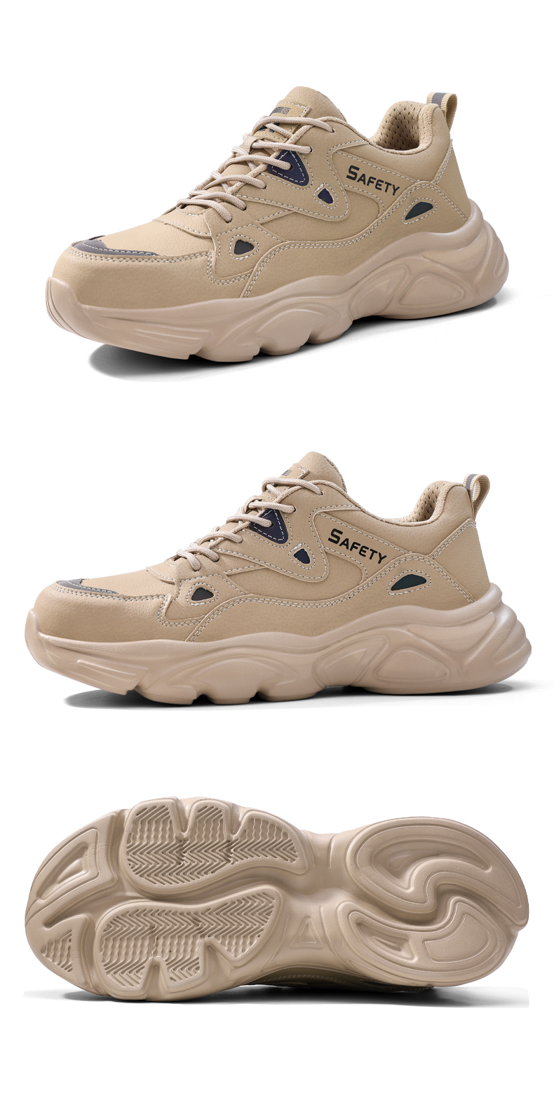 GUYISA Scarpe antinfortunistiche leggere, traspiranti e comode, con testa in acciaio antiurto_voghion.com