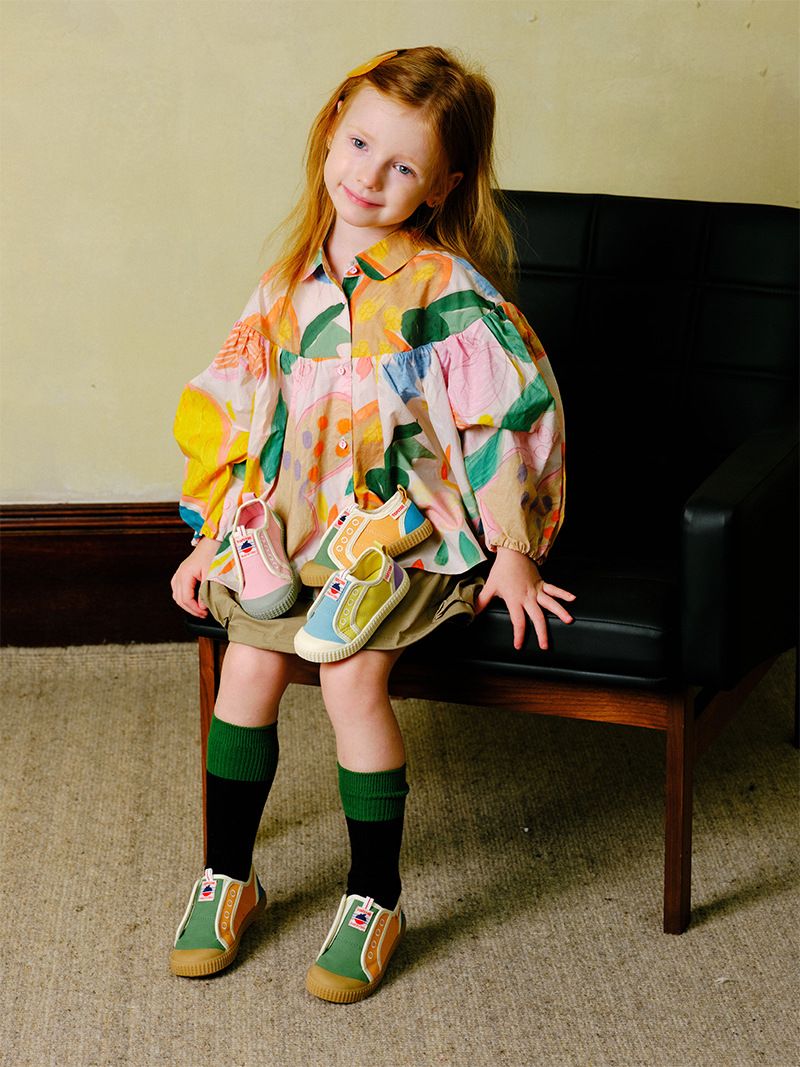 Farblich passende Kinder Canvas Mädchen Cookie Jungen Kindergarten Indoor Babyschuhe_voghion.com