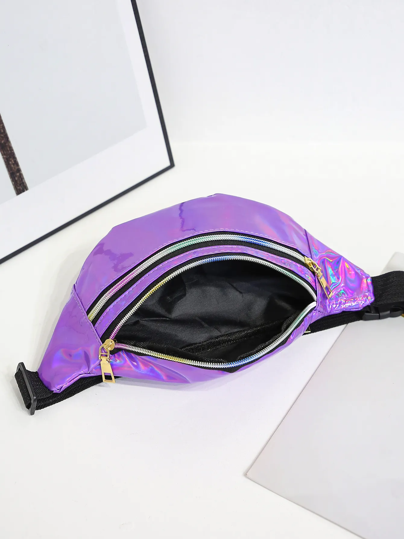 Laser Fanny Belt For Women Cross Body Womens Crossbody Bags Fashion Waist Pack Bum Bag Hiking Running Travel_voghion.com
