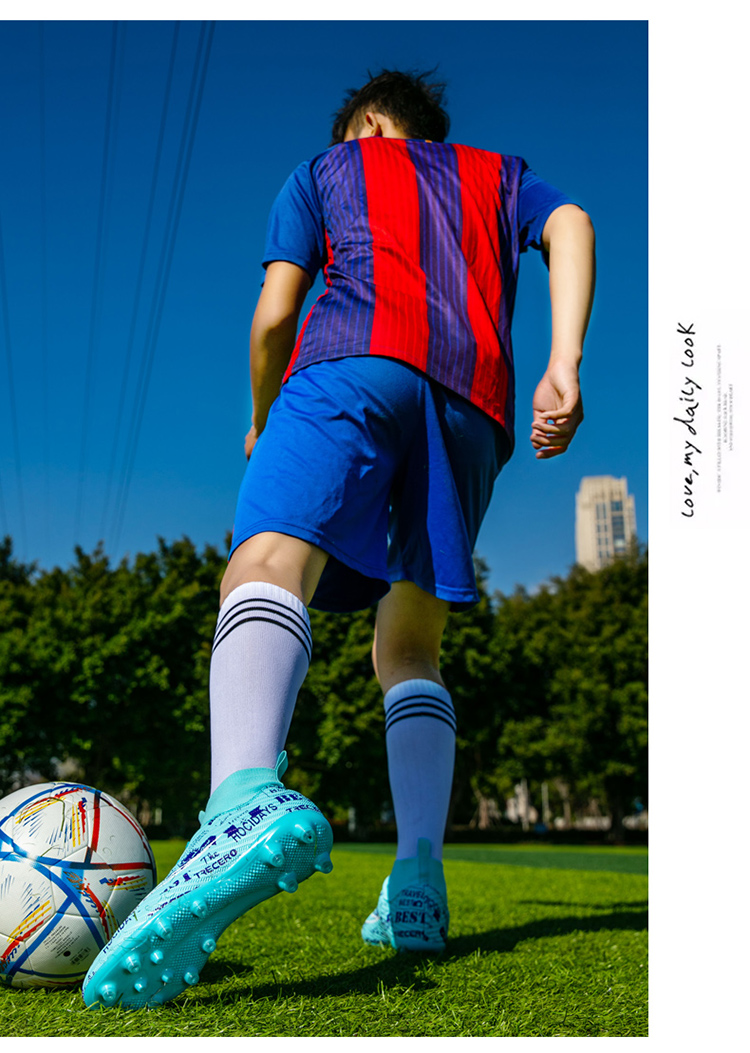 Men Soccer Shoes Outdoor Non-Slip AG/TF Football Boots Male Teenagers Adult Cleats Boys Breathable Comfortable Match_voghion.com