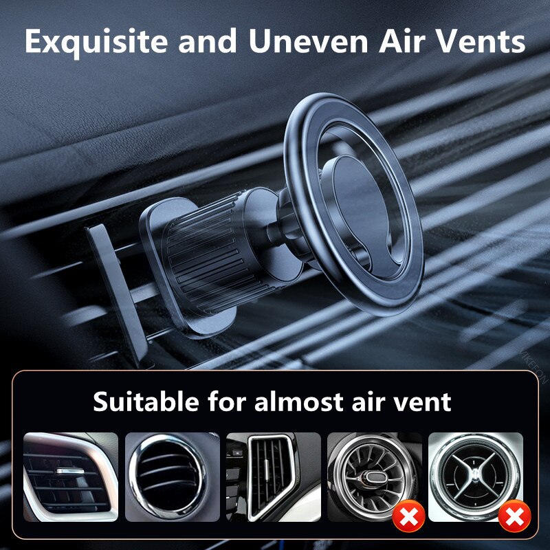 Magnetic Car Phone Holder Stand Magnet Car Mount Support GPS Mobile Bracket in Car For Macsafe iPhone 14 13 12 11 Samsung Xiaomi_voghion.com