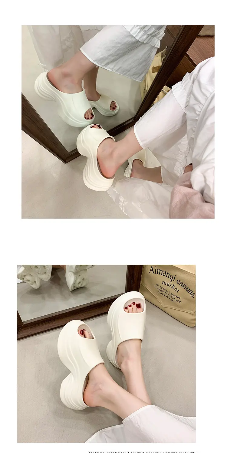 Women's Thick Soled Eva Slippers Lightweight Flat Sandals_voghion.com