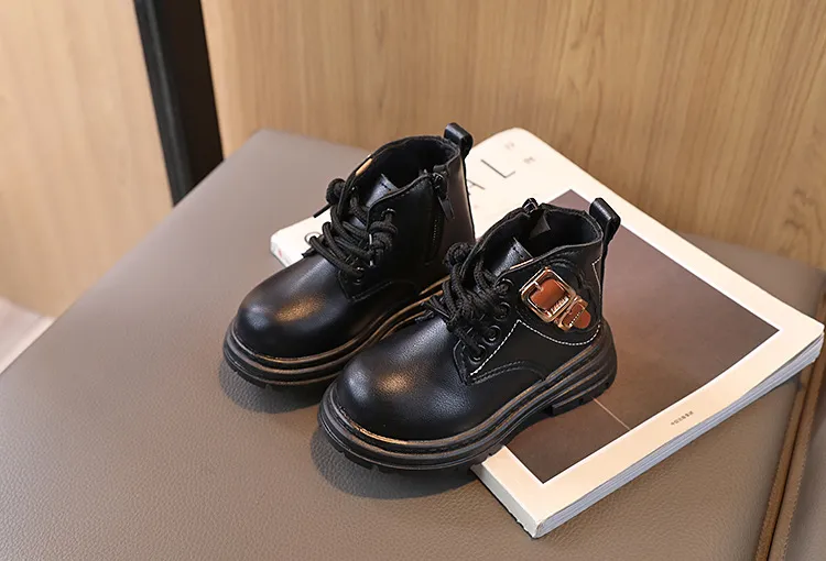 Toddler Kids Autumn Winter New Child Shoes Littlesprouts Girls Baby Brown Boys Casual Soft Soled Short Boots Sizes 21 -_voghion.com