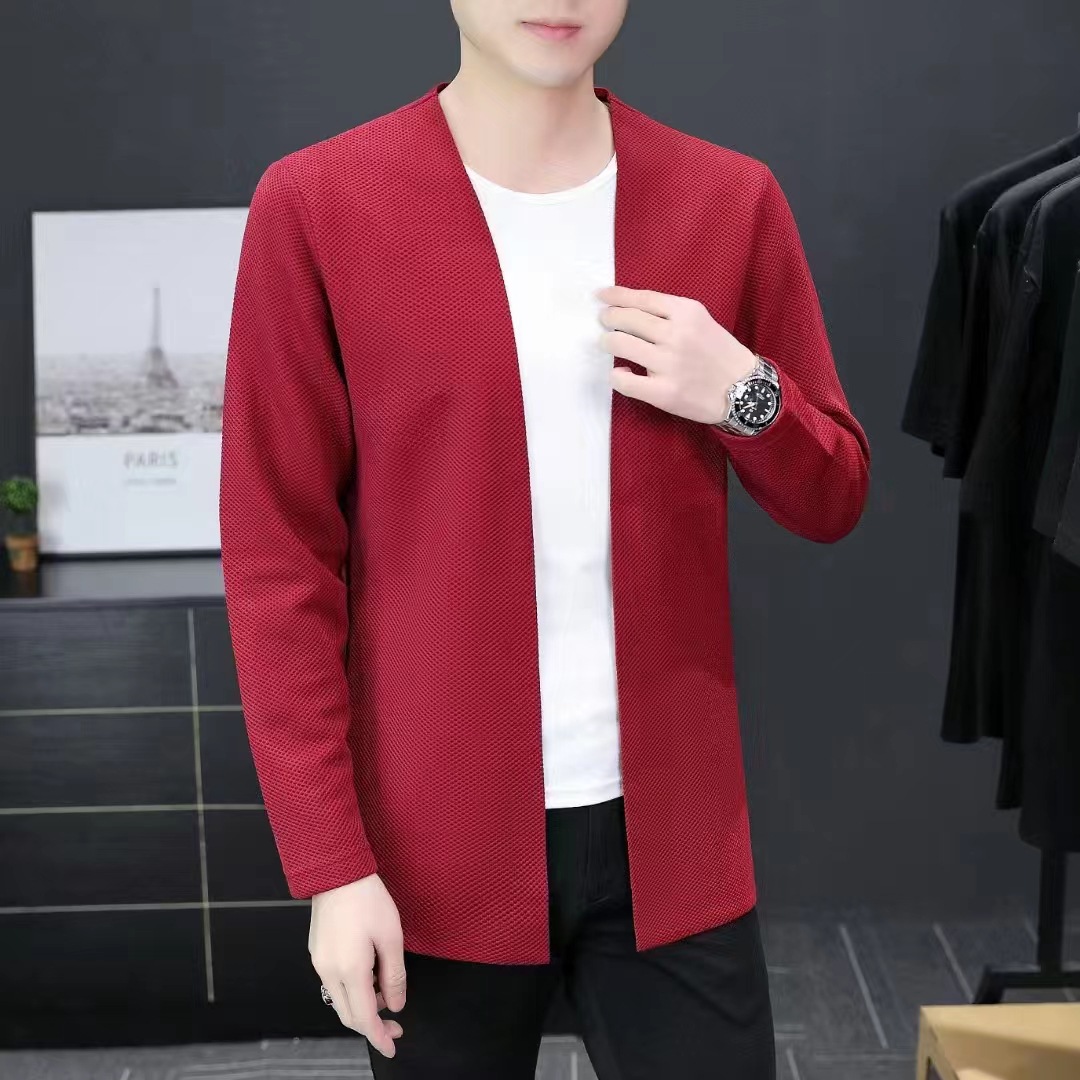 2024 new solid color cardigan knitted series Korean sweater one piece Douyin same style knitted jacket thin_voghion.com