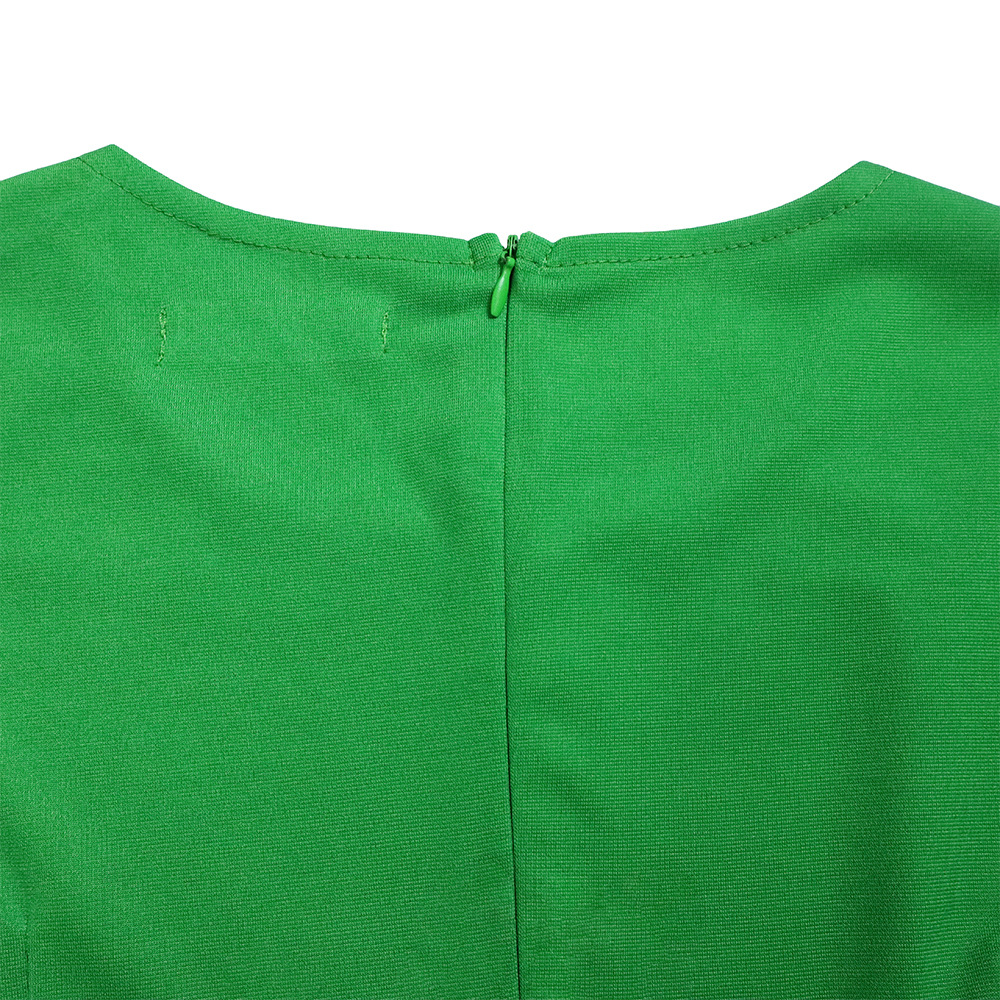 Abito da donna con maniche a cinque quarti, temperamento alla moda, borsa slim fit, natica, abito taglie forti_voghion.com