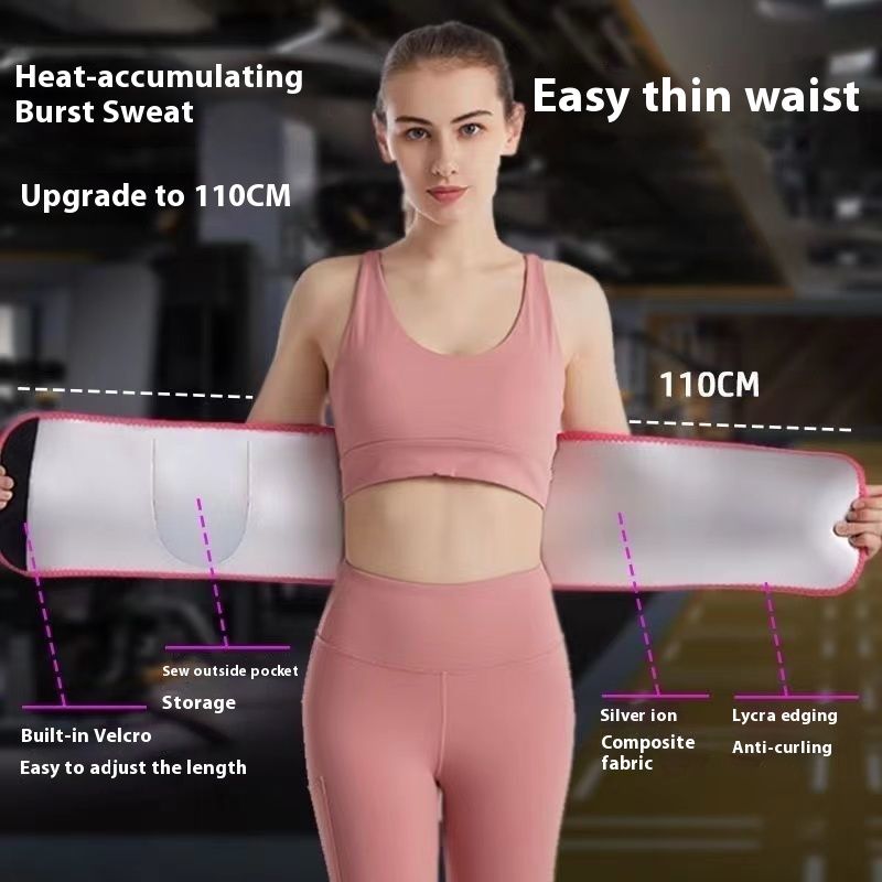 Sweating Run Fiess Breathable Abdominal Restraint Belt Deep Squat Women's Summer Tight Stoh and Lumbar Waist_voghion.com