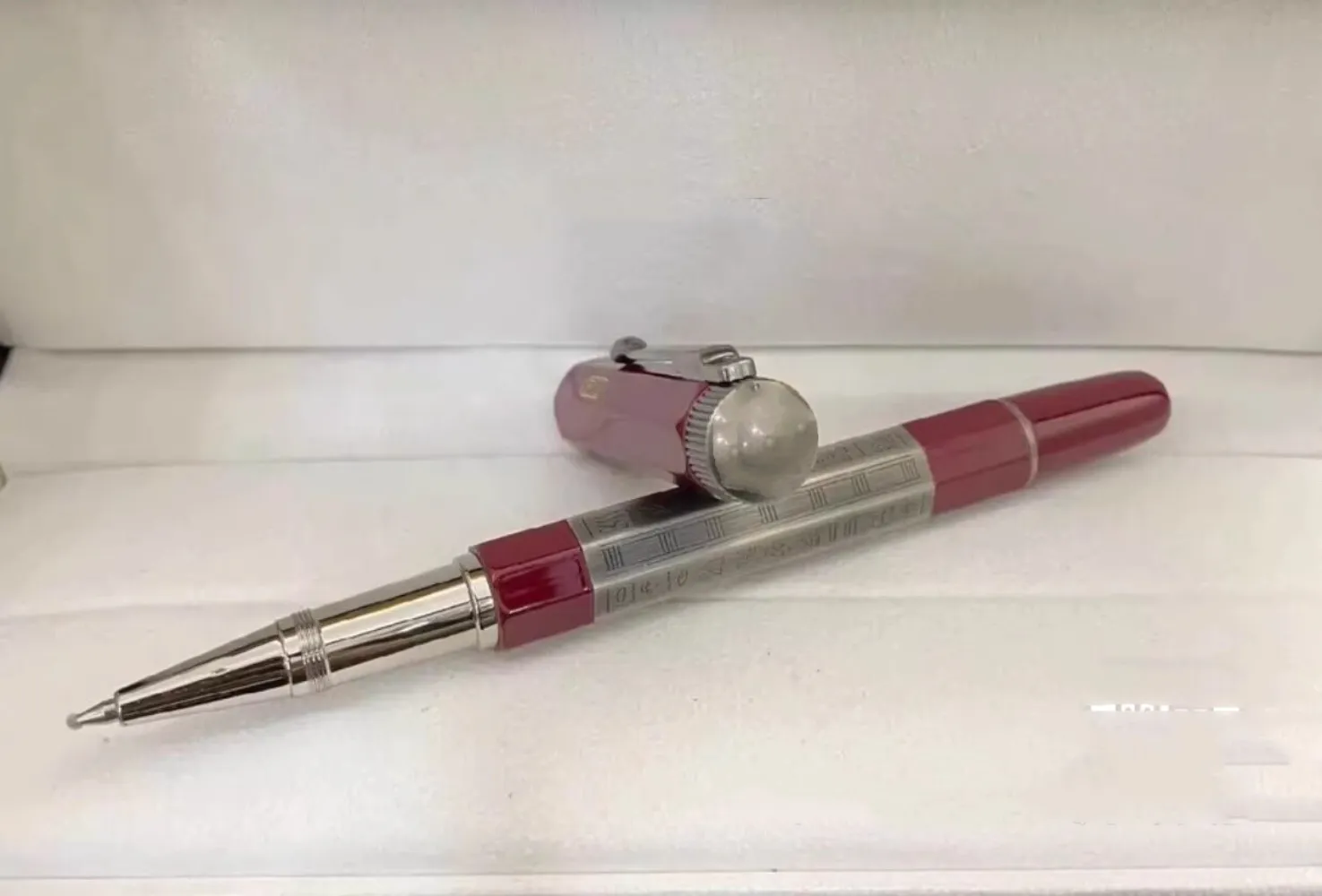 Vente en gros Proust Great Master Series - Stylo à encre à pistons Old Proust avec capuchon en métal, stylo rétro bicolore égyptien rond Heritage Series, stylo signature,_voghion.com