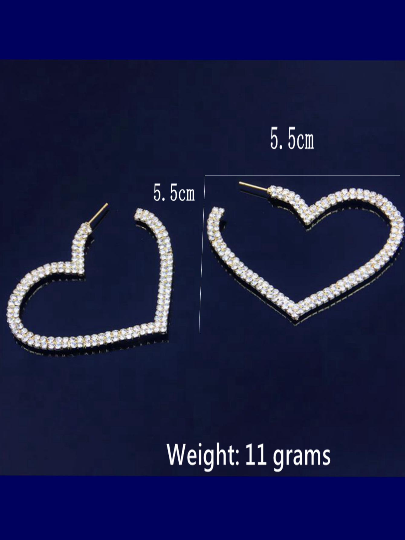 Super große Liebe Diamant-Legierung Ohrringe 2023 neue Internet-Promi High-End-Pfirsich herzförmige Ohrringe, Anhänger für_voghion.com