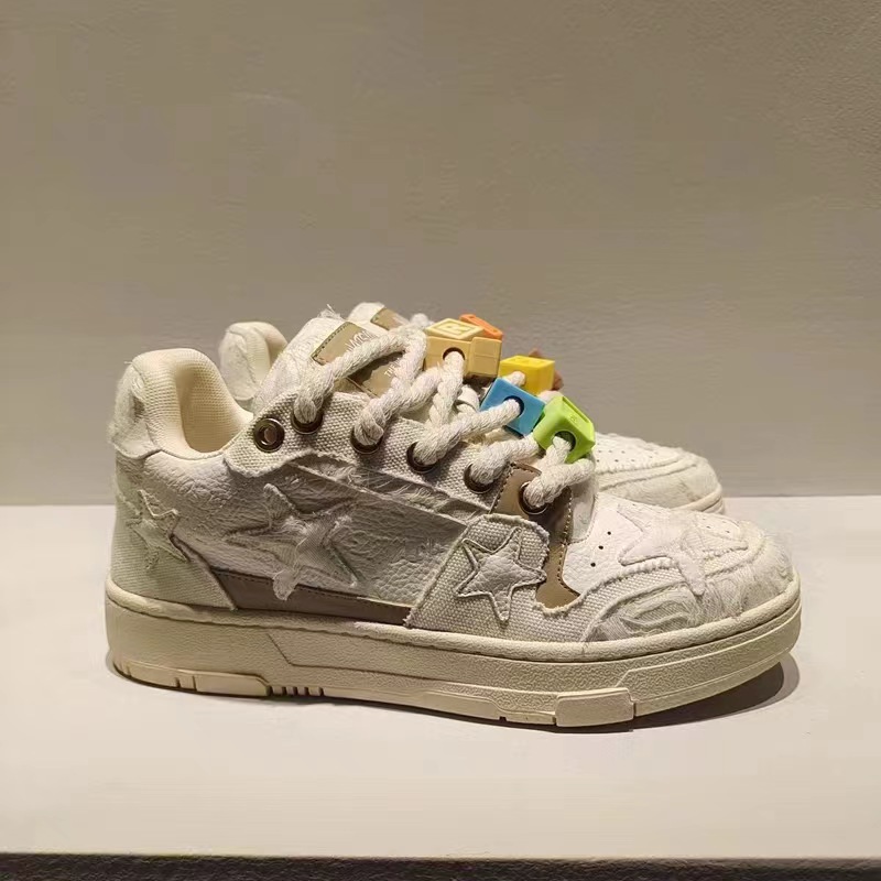 2024 Nouvelle conception de niche de blocs de construction pour hommes et femmes, planche pour sports décontractés, chaussures polyvalentes à la mode