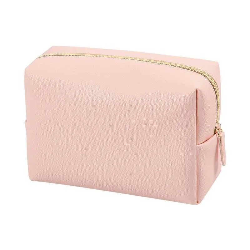 Trousse de toilette et de maquillage portable en cuir PU Saffiano imperméable avec broderie personnalisée Y241023_voghion.com