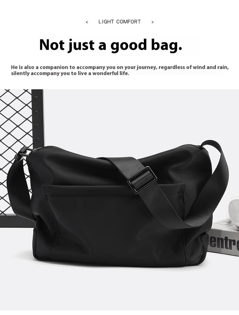 Leichte Herrentasche, diagonaler kleiner Rucksack, funktionelle Umhängetasche, trendige und modische Umhängetasche für_voghion.com