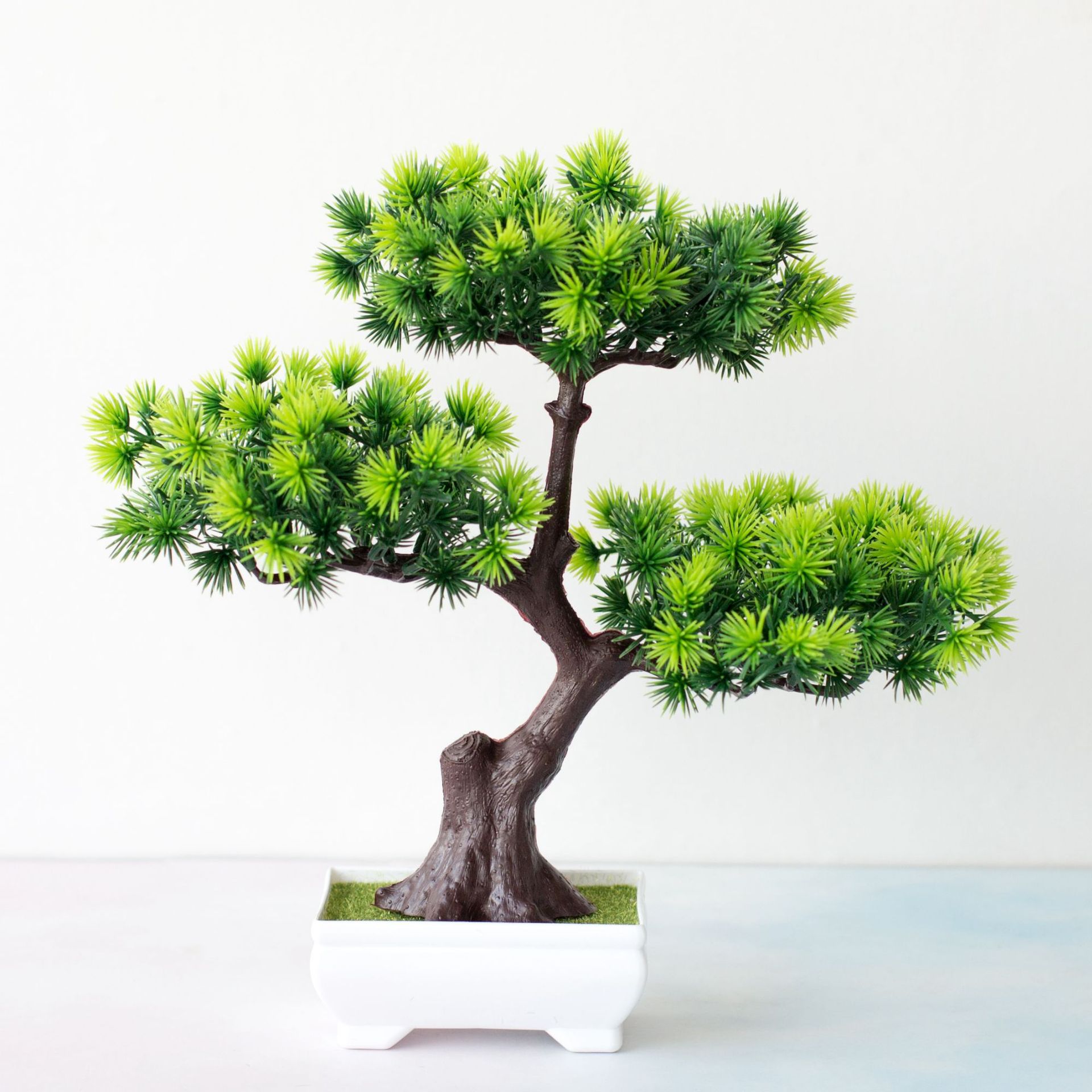 Simulazione di fiori artificiali ornamenti in vaso alberi nuovi 88 modelli accogliente pino bonsai di plastica simulazione pino decorazione pianta da interno_voghion.com