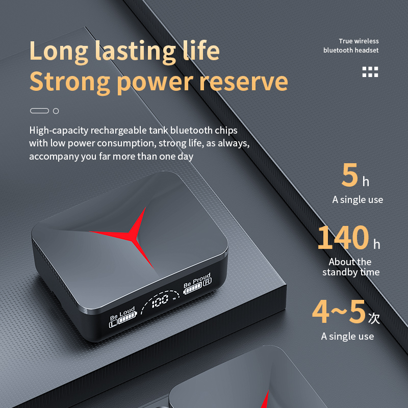 Căști wireless TWS Fone Bluetooth căști HIFI căști stereo cu microfon încărcare pentru jocuri sportive telefoane_voghion.com