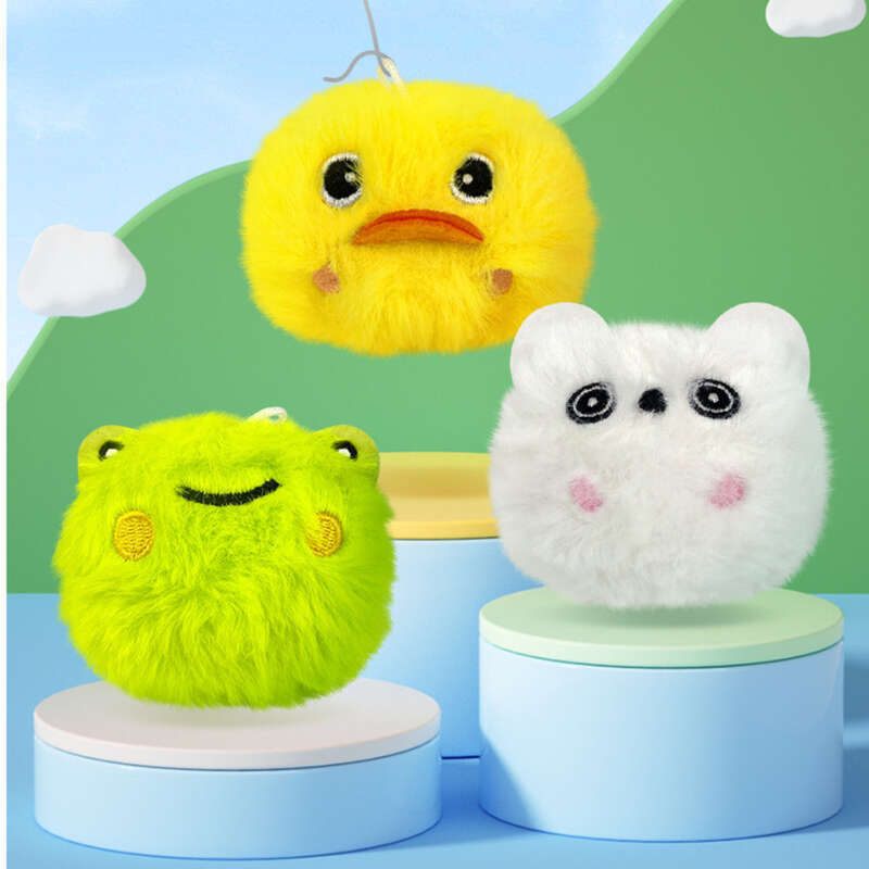 Pet Specific Calling Wear-resistant Plush Sound Making For Cats To Relieve Boredom, Small Cat Teasing Ball Hanging Toy_voghion.com
