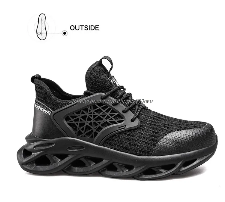 Männliche Turnschuhe Herren Sicherheitsarbeitsstiefel für Mann Stahlkappe Antismashing Arbeitsschuhe Drop Protective 221007_voghion.com